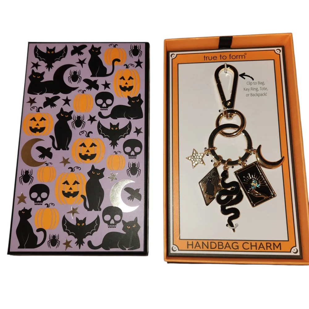 True To Form Halloween Theme Bag Charm Keychain